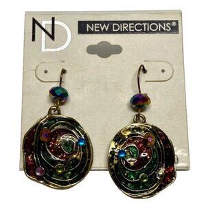 New Directions Andromeda Earrings Women's Colorful Dangle Fashion Jewelry NWT